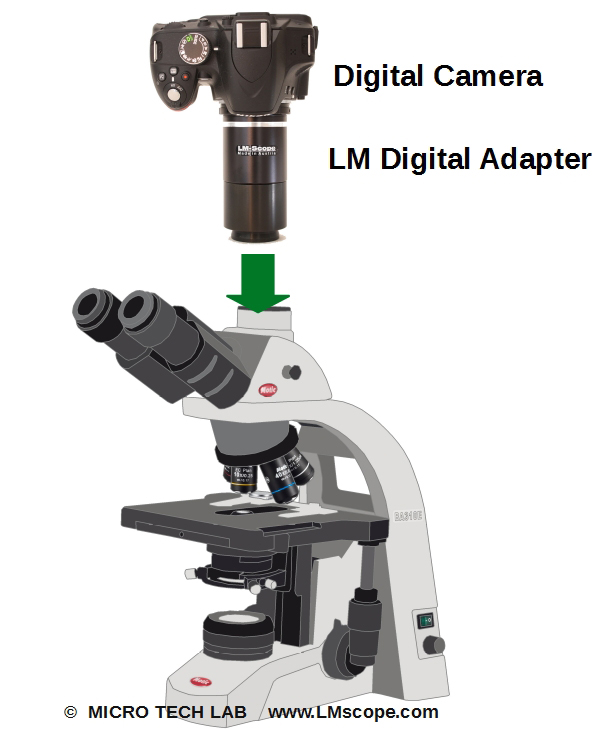 adapter solution for DSLR and Motic microscope